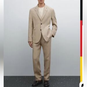 Massimo Dutti Linen Men Blazer size 38